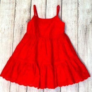 Infant Eyelet Tiered Tank Dress